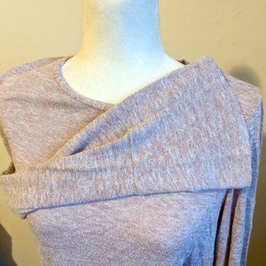 Dorothy Perkins Size 12 US (UK 16) Soft Pink Long Sleeve Top, Flared Sleeve